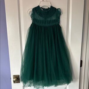 Charming Green Kids Dress for Special Occasions